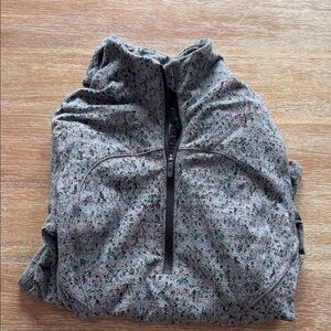 lululemon athletica Gray Half-Zip Top